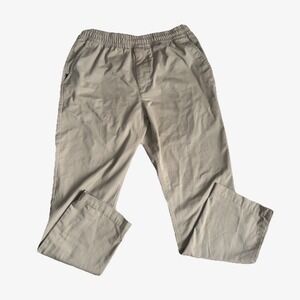 Nike SB Pull On Chino Pants Mens Small Drawstring Elastic Waist Khaki